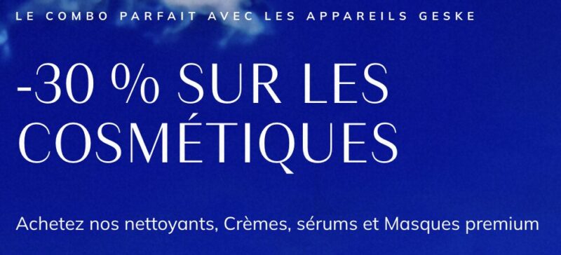 Offre d'été GESKE -30% sur la cosmétique