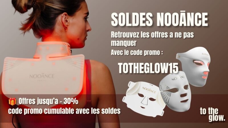 Découvrez des soldes exceptionnelles chez Nooance, le masque led multifonction est mis a l'honneur avec une réduction de 30%
